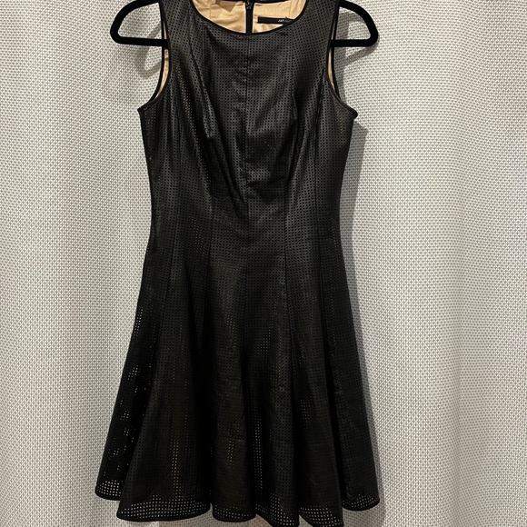 Jay Godfrey vegan leather fit and flare dress - Picture 6 of 7